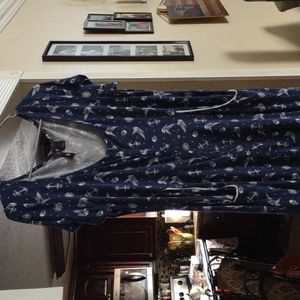 Size 2 Torrid Retro chic nautical dress